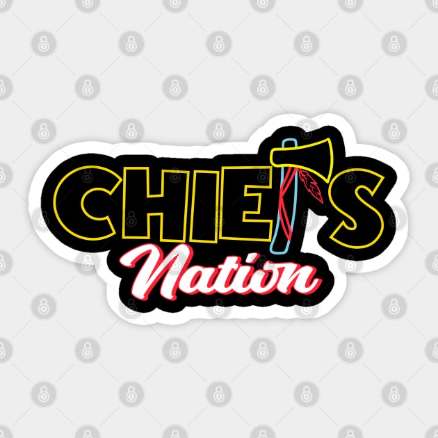 Chiefs Nation Sticker by Zivanya's art